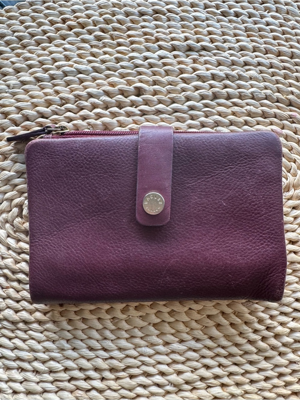 Radley London Burgundy Leather Zip-Around Wallet